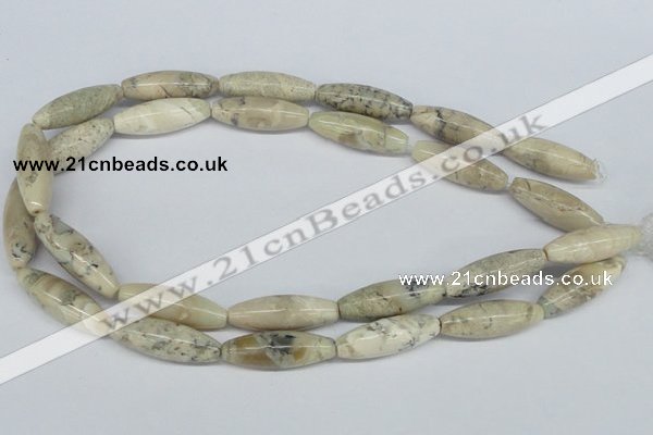 COP808 15.5 inches 10*30mm rice natural African opal beads
