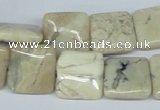 COP812 15.5 inches 15*15mm square natural African opal beads