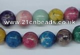 COP854 15.5 inches 10mm round dyed African opal gemstone beads