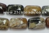 COS21 15.5 inches 13*18mm rectangle ocean stone beads wholesale