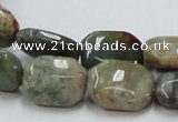 COS25 15.5 inches 13*18mm octagonal ocean stone beads wholesale