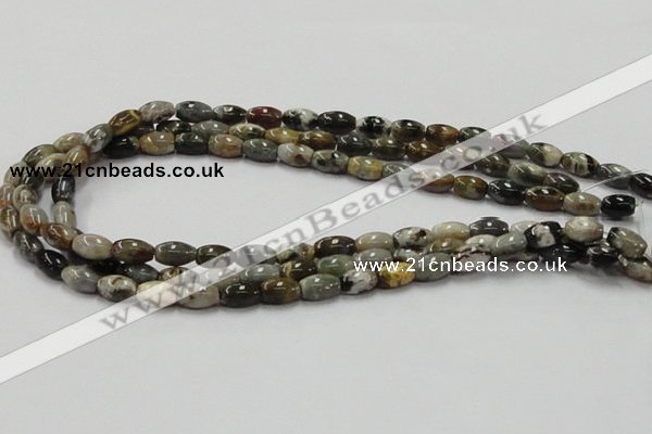 COS30 15.5 inches 8*12mm rice ocean stone beads wholesale