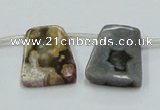 COS33 15.5 inches 18*25mm trapezoid ocean stone beads wholesale