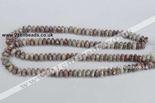 COT07 15.5 inches 5*10mm rondelle osmanthus stone beads
