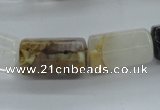 COZ12 15.5 inches 10*20mm faceted column opal quartz beads wholesale