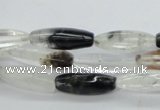 COZ14 15.5 inches 7*20mm trihedron opal quartz beads wholesale