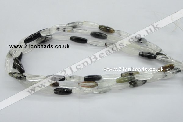 COZ14 15.5 inches 7*20mm trihedron opal quartz beads wholesale