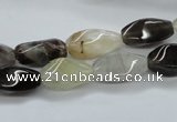 COZ15 15.5 inches 8*16mm twisted rice opal quartz beads wholesale