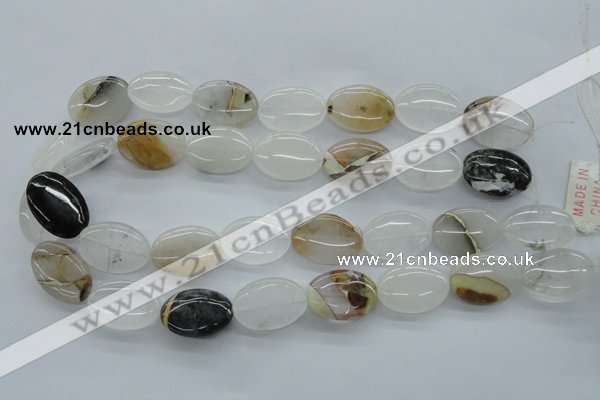 COZ21 15.5 inches 18*25mm oval opal quartz beads wholesale