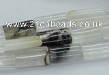 COZ28 15.5 inches 8*16mm flat tube opal quartz beads wholesale
