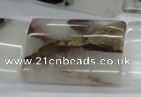 COZ29 15.5 inches 25*35mm flat tube opal quartz beads wholesale
