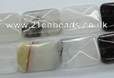 COZ30 15.5 inches 13*18mm faceted rectangle opal quartz beads wholesale