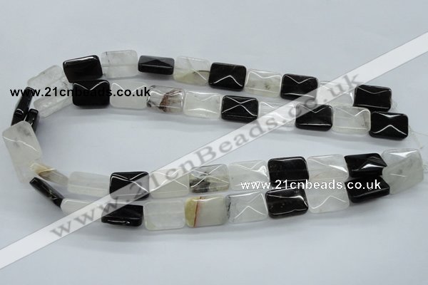 COZ30 15.5 inches 13*18mm faceted rectangle opal quartz beads wholesale