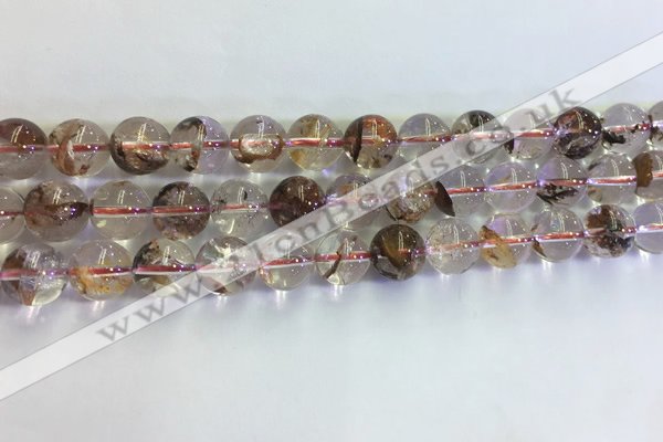 CPC652 15.5 inches 8mm round yellow phantom quartz beads
