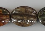 CPJ373 15.5 inches 25*32mm starfruit picasso jasper gemstone beads