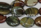 CPJ85 15.5 inches 15*20mm oval picasso jasper gemstone beads