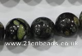 CPM06 15.5 inches 16mm round plum blossom jade beads wholesale