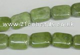 CPO36 15.5 inches 10*14mm rectangle olivine gemstone beads wholesale