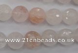 CPQ205 15.5 inches 12mm faceted round natural pink quartz beads