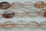 CPQ43 15.5 inches 10*14mm oval natural pink quartz beads