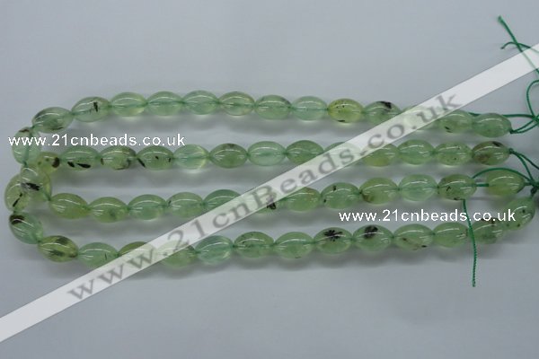 CPR208 15.5 inches 10*14mm rice natural prehnite beads wholesale
