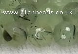 CPR411 15.5 inches 8mm faceted round prehnite gemstone beads