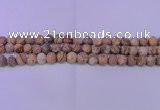 CPT523 15.5 inches 10mm round matte picture jasper beads