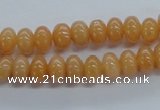 CRB03 15.5 inches 6*8mm rondelle red aventurine jade beads
