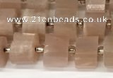 CRB1058 15.5 inches 5*8mm - 6*8mm faceted tyre moonstone beads