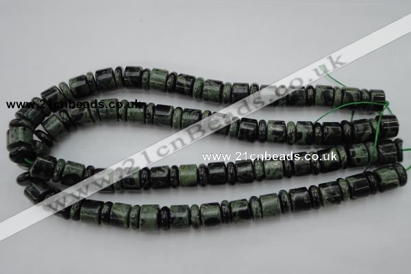 CRB139 15.5 inches 6*12mm & 10*12mm rondelle kambaba jasper beads