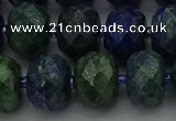 CRB1455 15.5 inches 10*14mm faceted rondelle chrysocolla beads