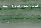 CRB1458 15.5 inches 4*6mm faceted rondelle green fluorite beads