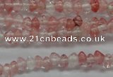 CRB18 15.5 inches 2*4mm rondelle cherry quartz gemstone beads