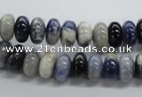 CRB23 15.5 inches 6*10mm rondelle sodalite gemstone beads