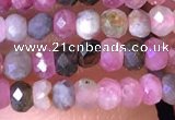CRB2609 15.5 inches 2*3mm faceted rondelle tourmaline beads