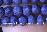 CRB2645 15.5 inches 3*4mm faceted rondelle sapphire gemstone beads