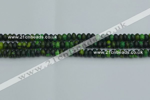 CRB2895 15.5 inches 4*6mm rondelle chrysocolla beads wholesale