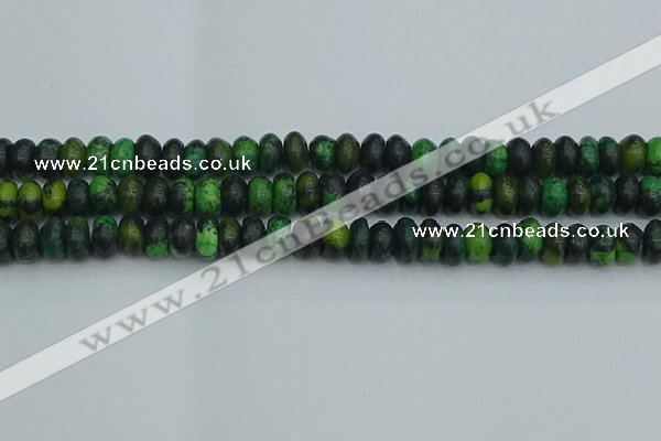 CRB2897 15.5 inches 6*10mm rondelle chrysocolla beads wholesale