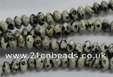 CRB30 15.5 inches 3*6mm rondelle dalmatian gemstone beads