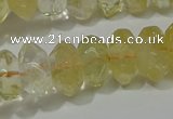 CRB308 15.5 inches 8*12mm faceted rondelle citrine gemstone beads