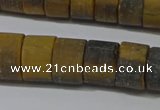 CRB326 15.5 inches 8*12mm tyre matte yellow tiger eye beads