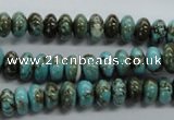 CRB37 15.5 inches 5*8mm rondelle synthetic turquoise beads
