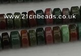 CRB415 15.5 inches 5*8mm rondelle Indian agate beads wholesale