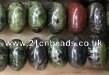 CRB5309 15.5 inches 4*6mm rondelle dragon blood jasper beads