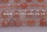 CRB715 15.5 inches 3*4mm faceted rondelle rainbow moonstone beads
