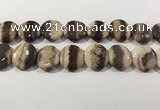 CRC1074 15.5 inches 25mm flat round rhodochrosite beads