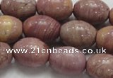 CRC68 15.5 inches 15*20mm rice rhodochrosite gemstone beads