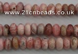 CRC752 15.5 inches 4*6mm rondelle rhodochrosite beads wholesale
