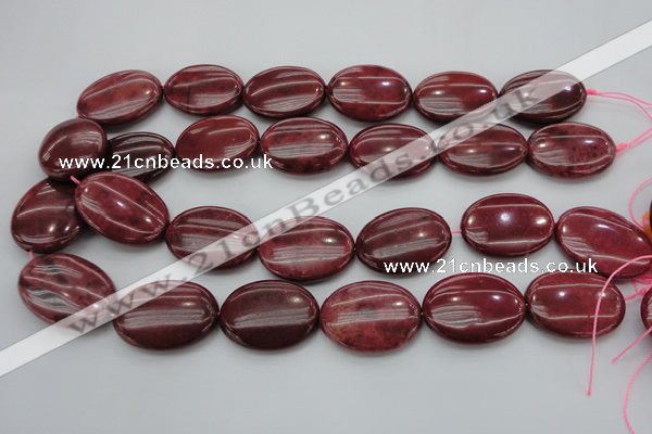 CRC837 15.5 inches 30*40mm oval Brazilian rhodochrosite beads