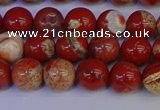 CRE302 15.5 inches 8mm round red jasper beads wholesale